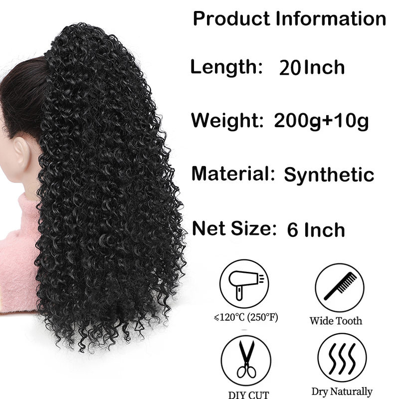 Long Curly Drawstring Ponytail - đánh giá và giá Drawstring Afro Curly Puff Ponytail