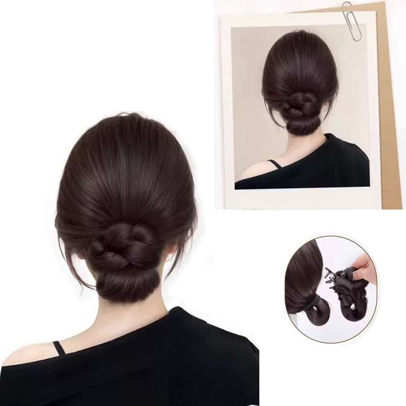 Synthetic Hair Accessories Bun - đánh giá và giá Claw Clip Messy Bun Hair Piece