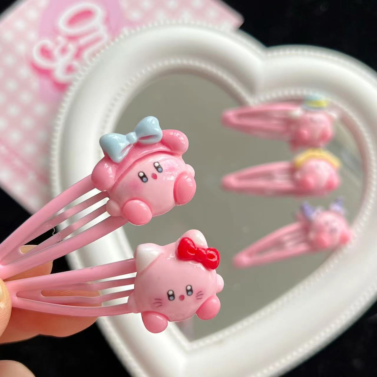 1~10pcs Cute Kirby BB Hair Cli - đánh giá và giá Hair Bundles