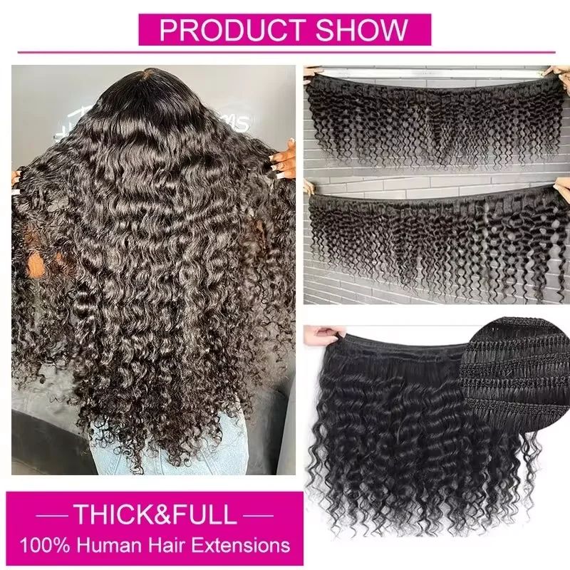 Deep Wave Human Hair Bundles w - đánh giá và giá Deep Wave 3 Bundles With Closure