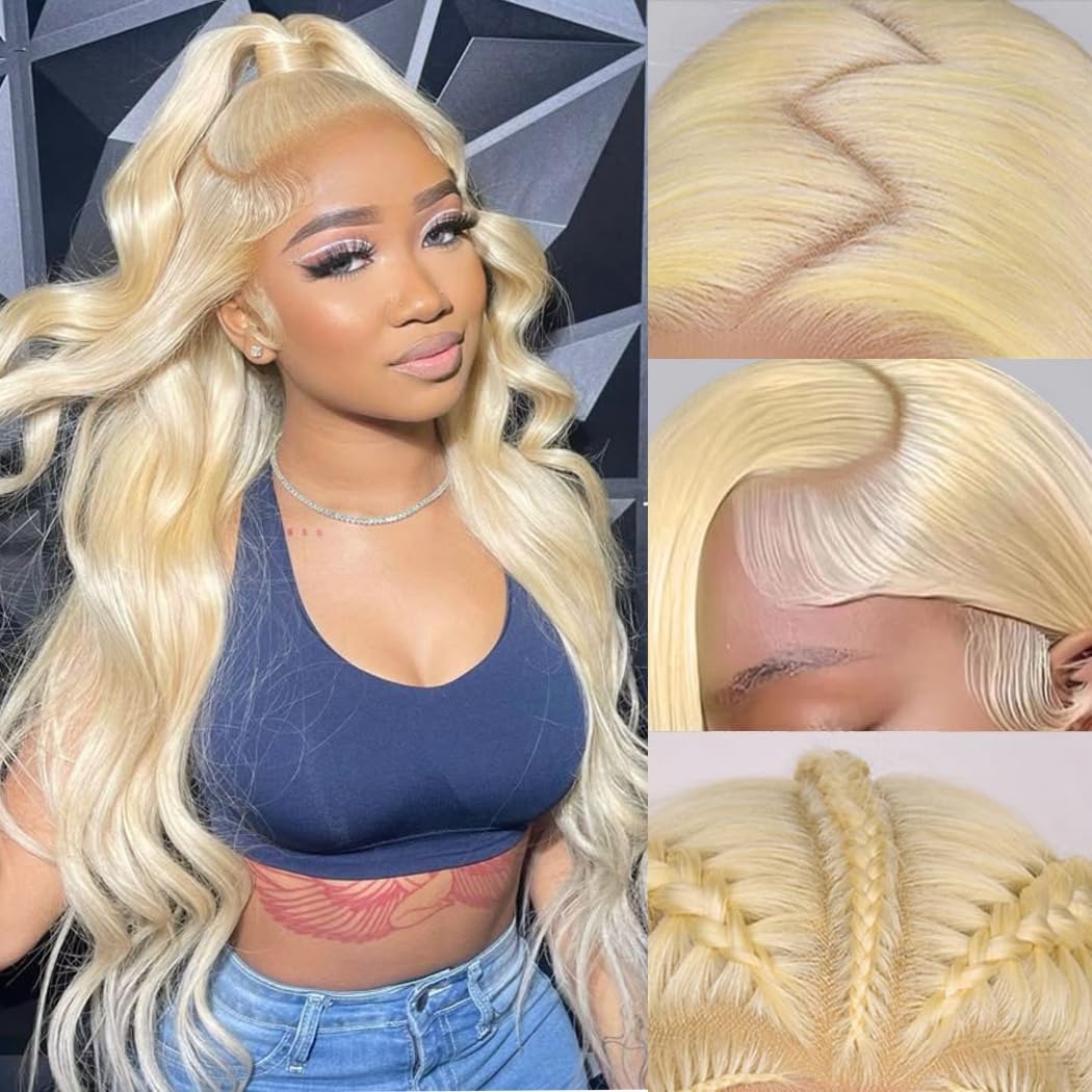 613 HD Lace Frontal Wig 200% D - đánh giá và giá 613 Blonde Body Wave Lace Front Wig
