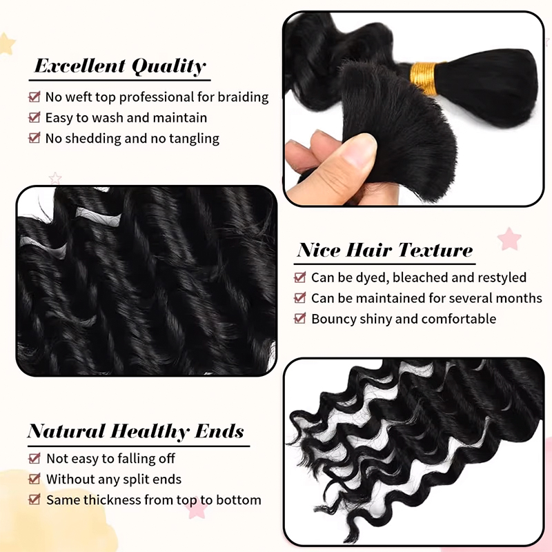 12A 12-30 Inch 1-5PCS Human Br - đánh giá và giá Water Wave Bulk Human Hair For Braiding