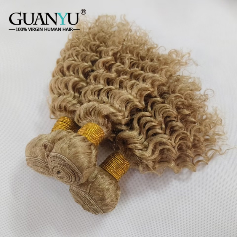 #27 Honey Blonde Deep Wave Omb - đánh giá và giá Deep Wave 3 Bundles With Closure