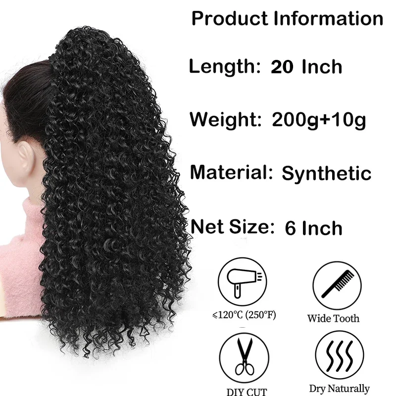 Long Kinky Curly Drawstring Po - đánh giá và giá Drawstring Afro Curly Puff Ponytail