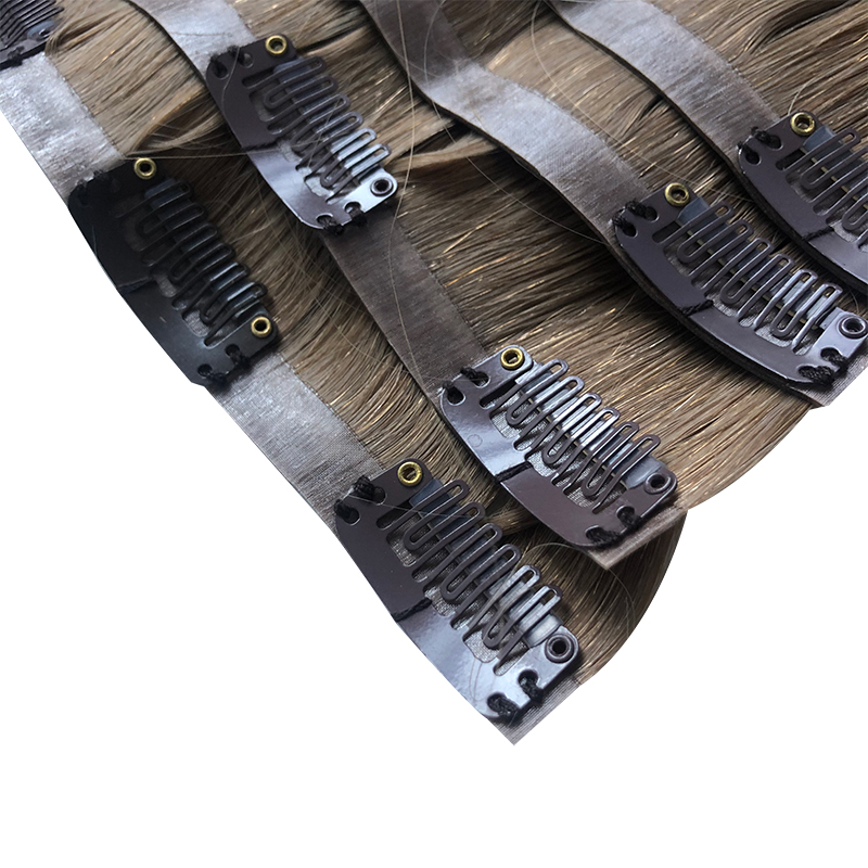 Straight Invisible PU Clip In  - đánh giá và giá Seamless Clip In Hair Extensions Human Hair