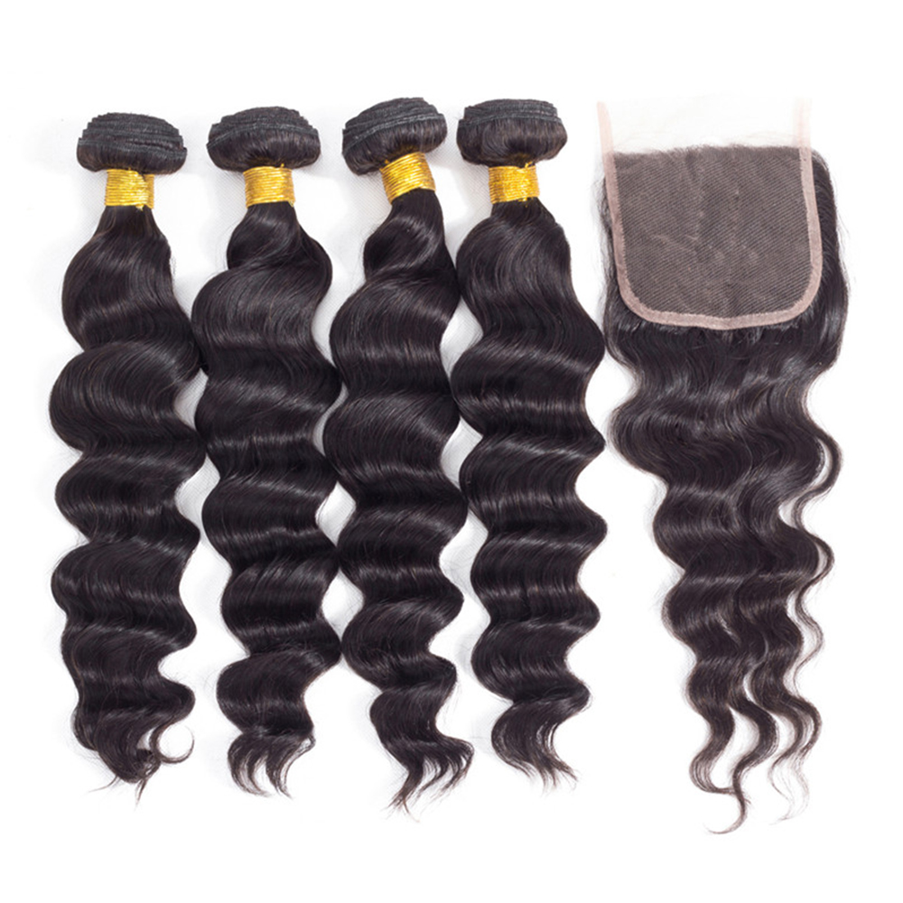 30 Inch Loose Wave Bundles Hum - đánh giá và giá Deep Wave 3 Bundles With Closure
