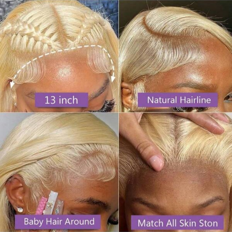Honey Blonde 613 Body Wave Hum - đánh giá và giá 613 Blonde Body Wave Lace Front Wig