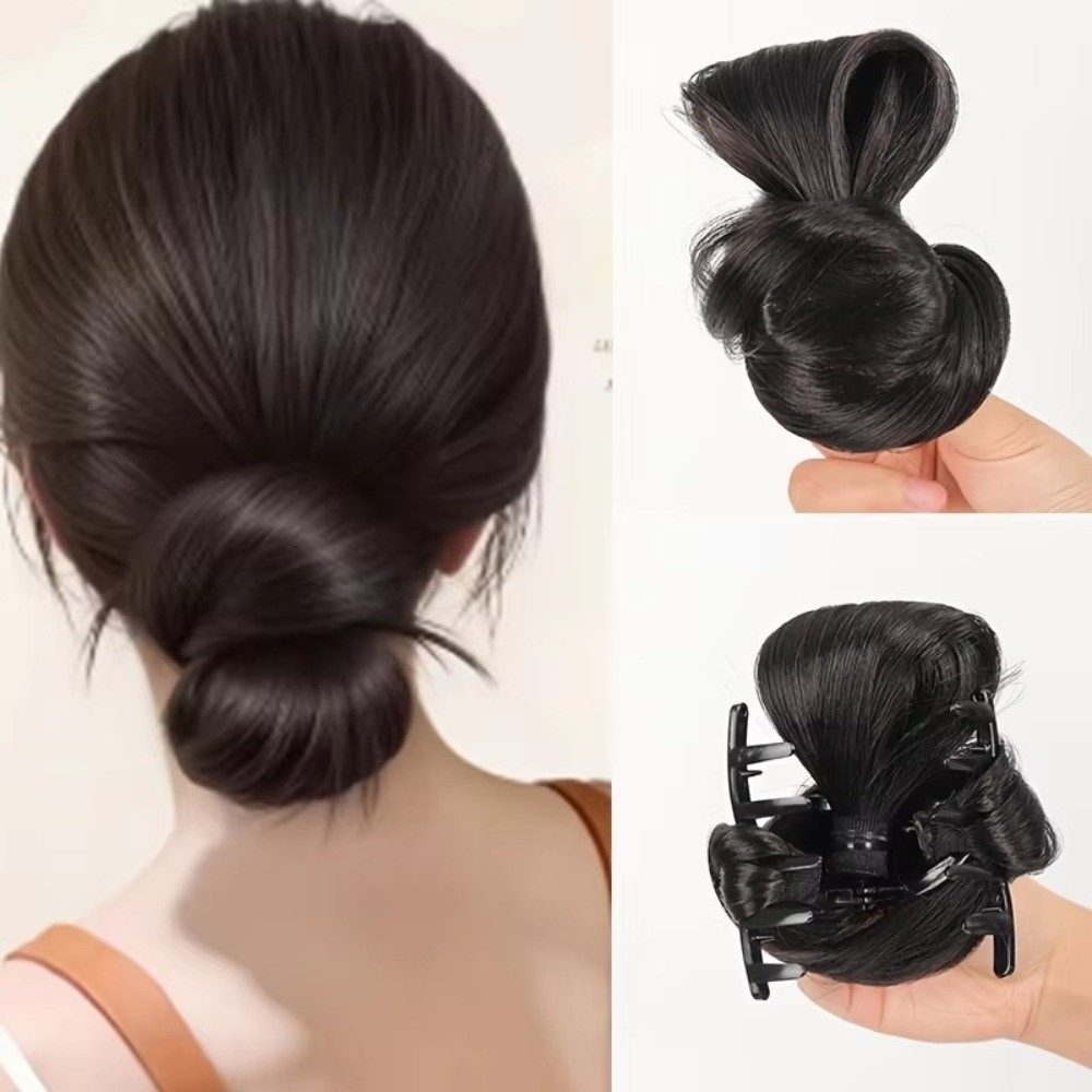 Naturally Synthetic Hair Bun W - đánh giá và giá Claw Clip Messy Bun Hair Piece
