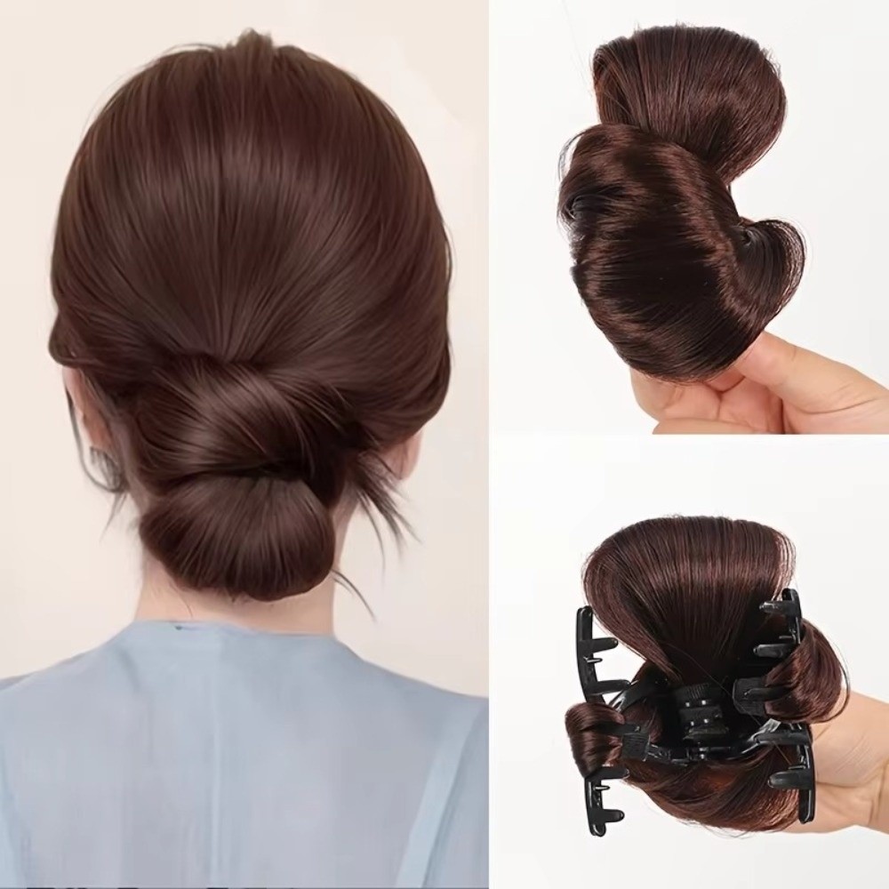Naturally Synthetic Hair Bun W - đánh giá và giá Claw Clip Messy Bun Hair Piece