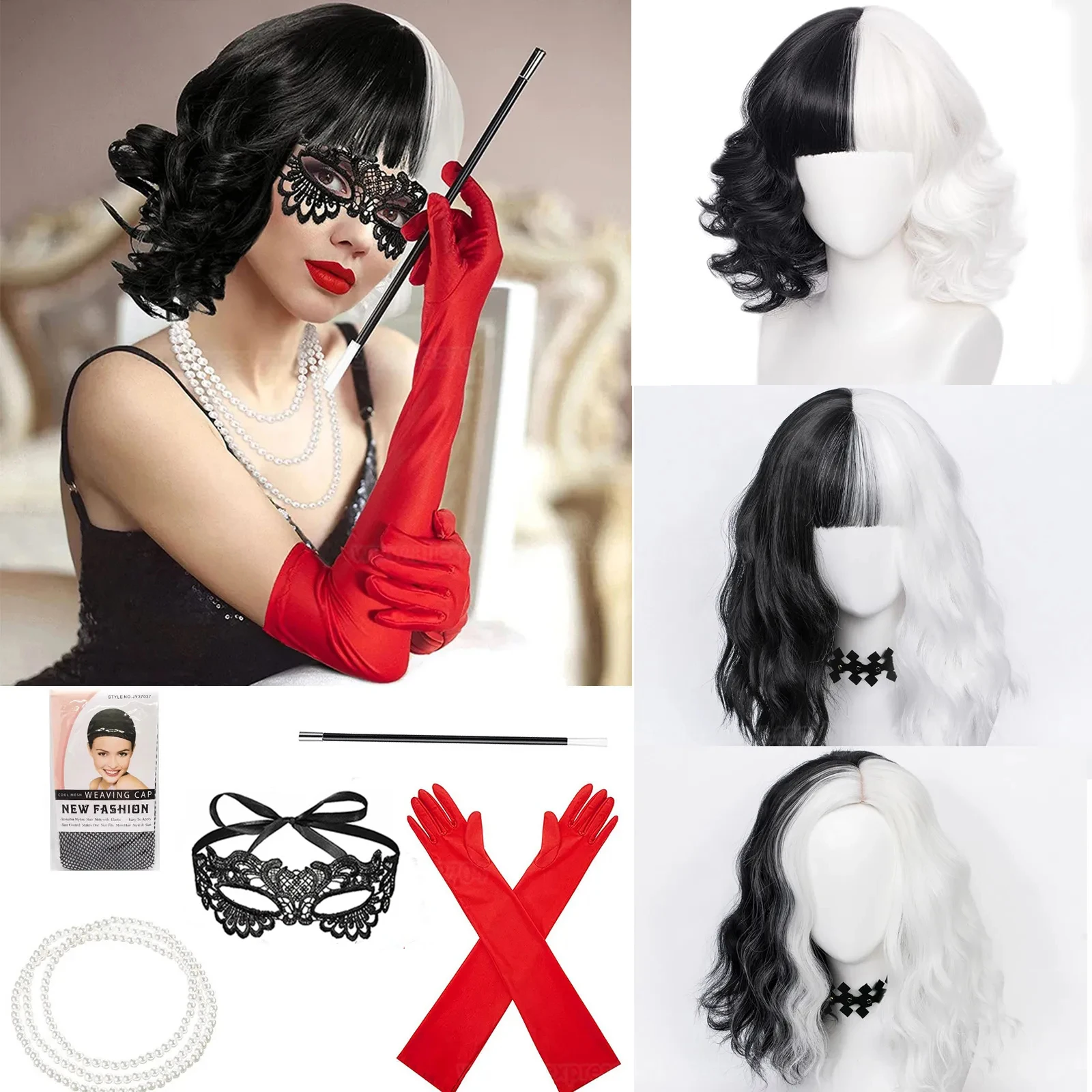 Convention Anime Cruella de Vi - đánh giá và giá Synthetic Braided Wigs For Black Women