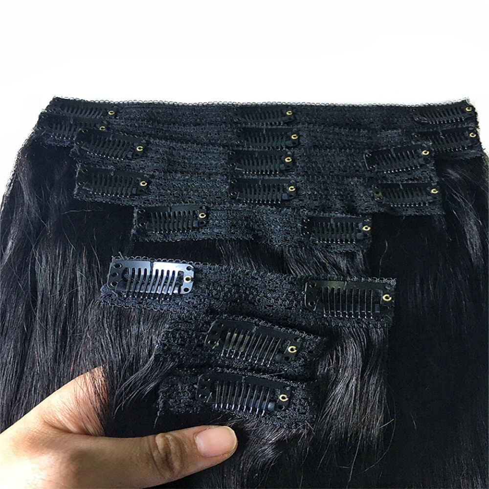 Natural Straight Clip In Human - đánh giá và giá Seamless Clip In Hair Extensions Human Hair