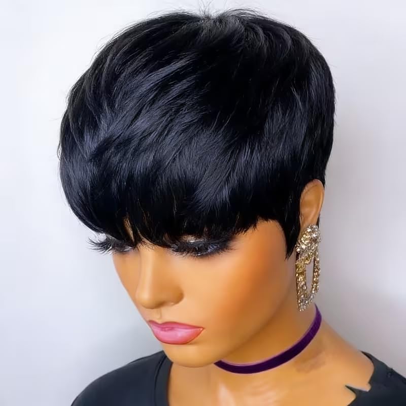 Short Pixie Cut Human Hair Wig - đánh giá và giá Short Pixie Cut Wig Human Hair Cheap