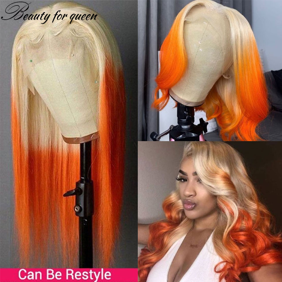 Ginger 613 Orange Body Wave Tr - đánh giá và giá 613 Blonde Body Wave Lace Front Wig