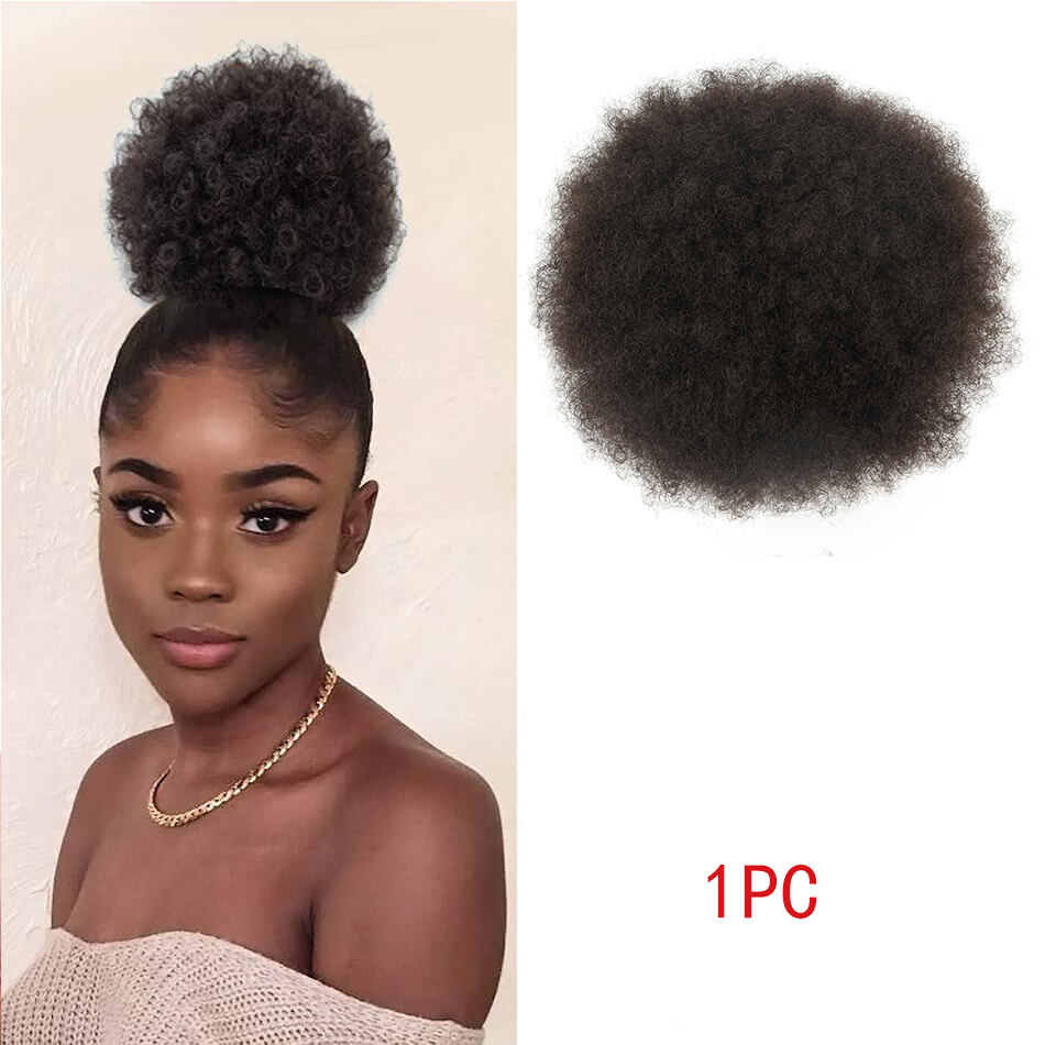 Afro Puff Drawstring Ponytail  - đánh giá và giá Drawstring Afro Curly Puff Ponytail