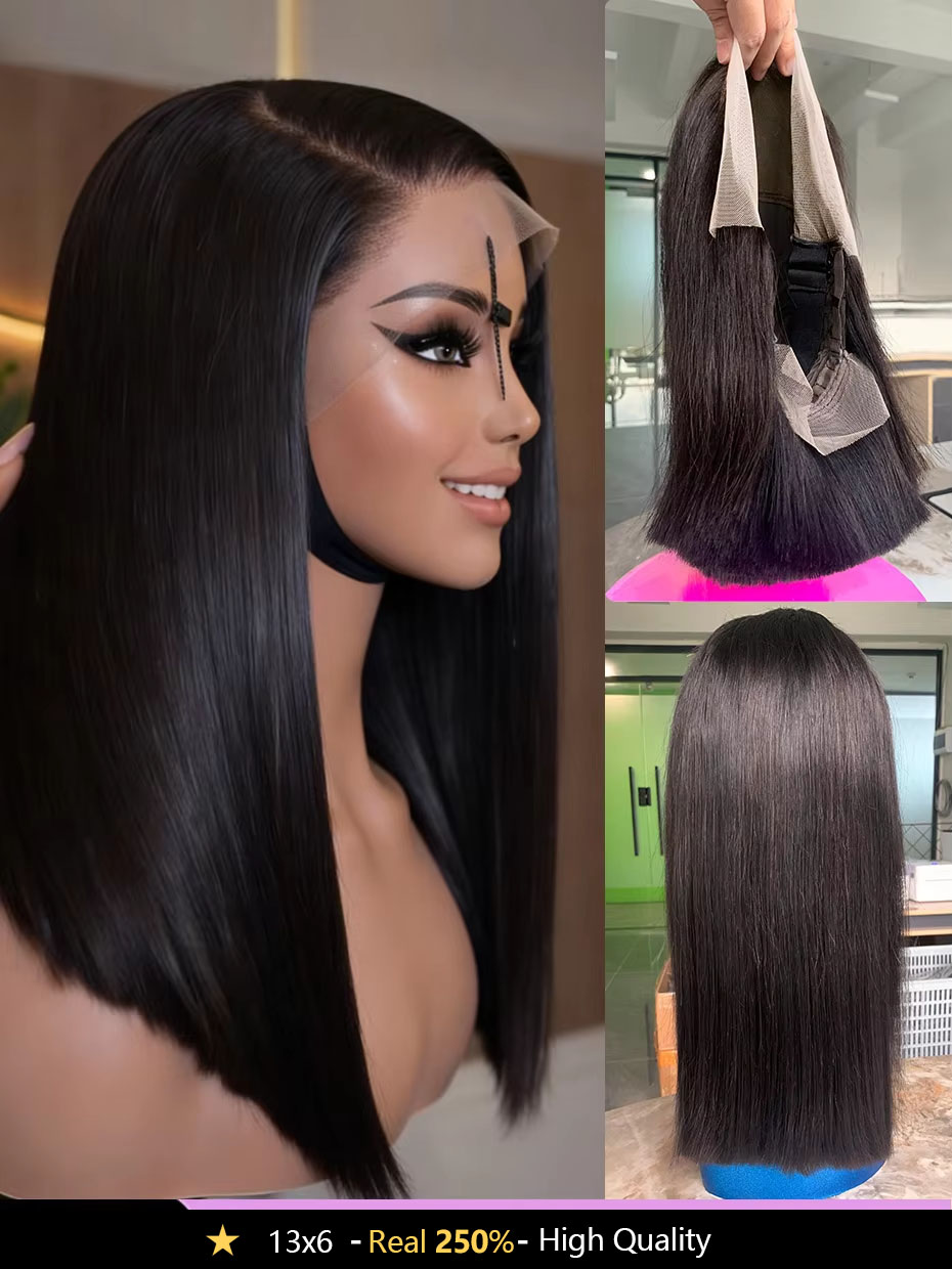 13x4 Lace Frontal 100% Human H - đánh giá và giá Glueless Wear And Go Human Hair Wig