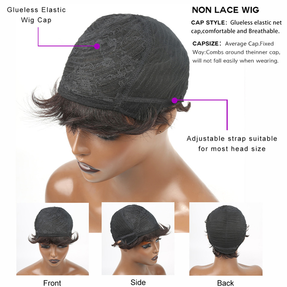 Short Human Hair Wigs Pixie Cu - đánh giá và giá Short Pixie Cut Wig Human Hair Cheap