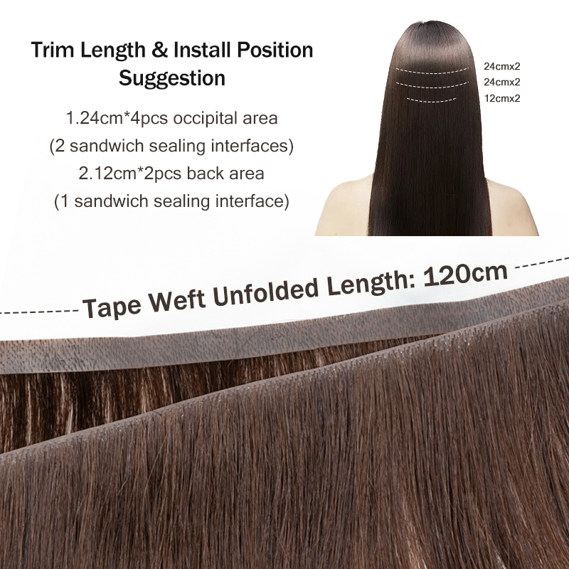 Invisible Long Tape PU Weft Hu - đánh giá và giá Invisible Tape In Extensions Real Hair
