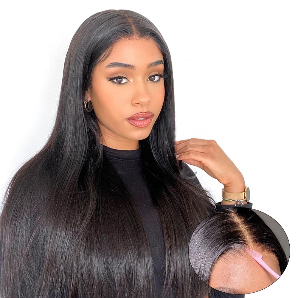 7x5 Straight Lace Wigs 32 inch - đánh giá và giá Glueless Wear And Go Human Hair Wig