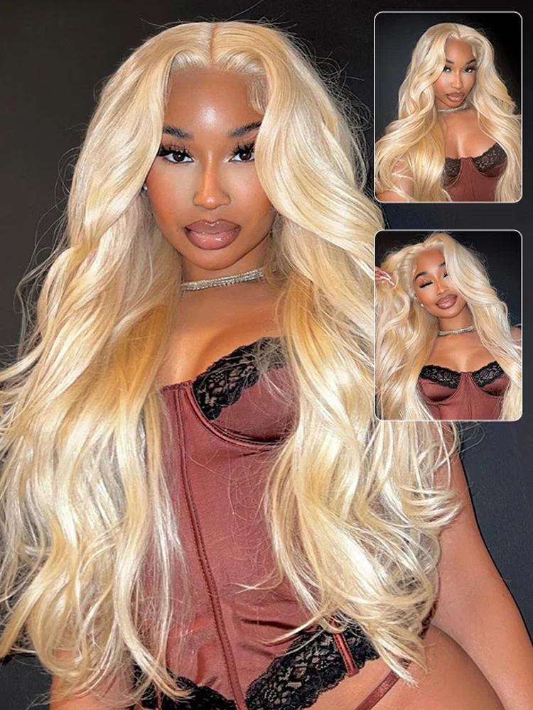 613 Honey Blonde Colored 40 In - đánh giá và giá 613 Blonde Body Wave Lace Front Wig