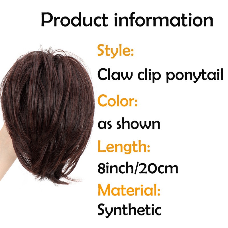 Synthetic Hair Piece Claw Clip - đánh giá và giá Claw Clip Messy Bun Hair Piece