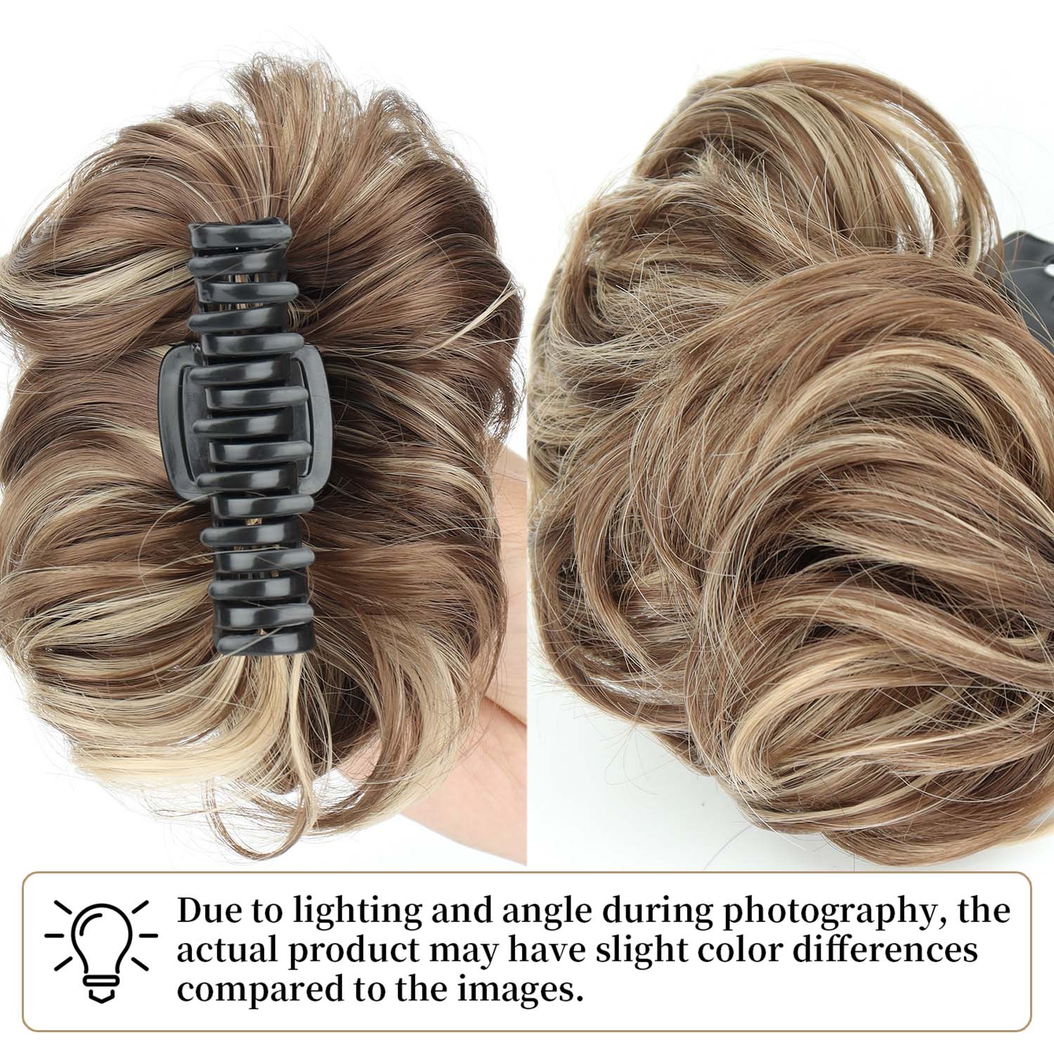 Synthetic Messy Bun Hair Piece - đánh giá và giá Claw Clip Messy Bun Hair Piece