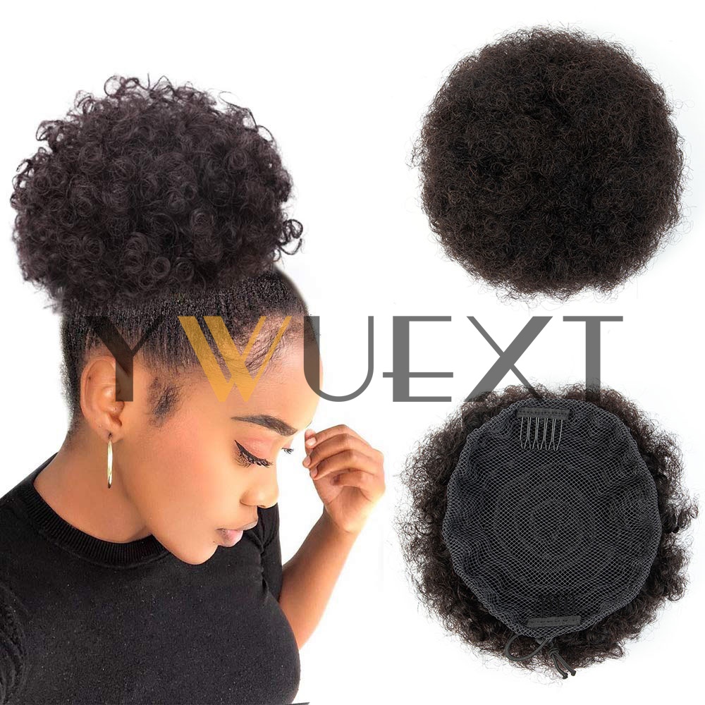Afro Puff Ponytail 4-6 Inch Hu - đánh giá và giá Drawstring Afro Curly Puff Ponytail