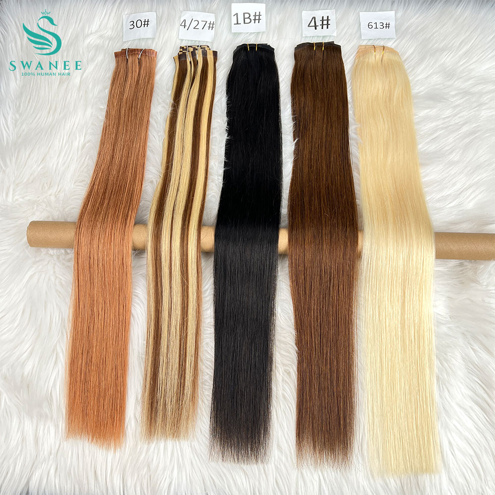 Clip in Hair Extensions Real N - đánh giá và giá Seamless Clip In Hair Extensions Human Hair