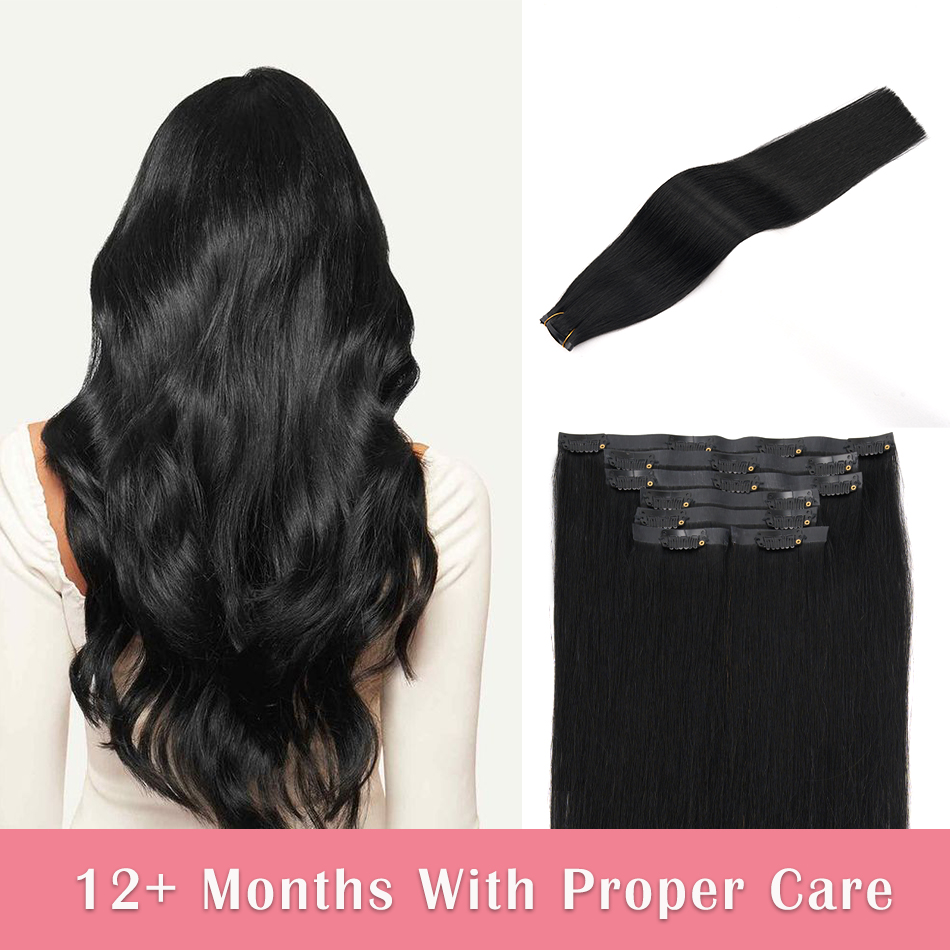 Seamless Clip in Hair Extensio - đánh giá và giá Seamless Clip In Hair Extensions Human Hair