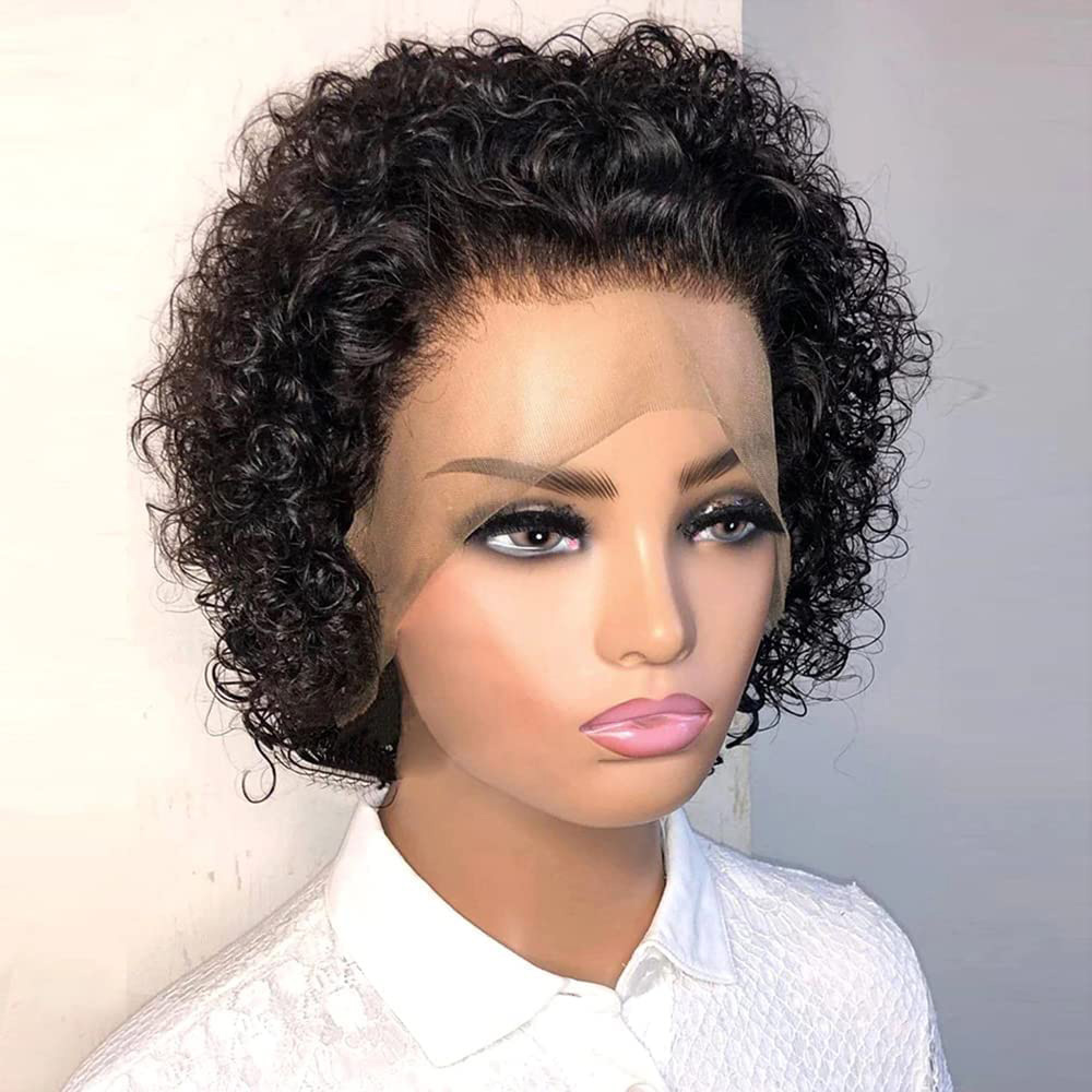 Pixie Cut Wigs 13x4 Pixie Curl - đánh giá và giá Short Pixie Cut Wig Human Hair Cheap