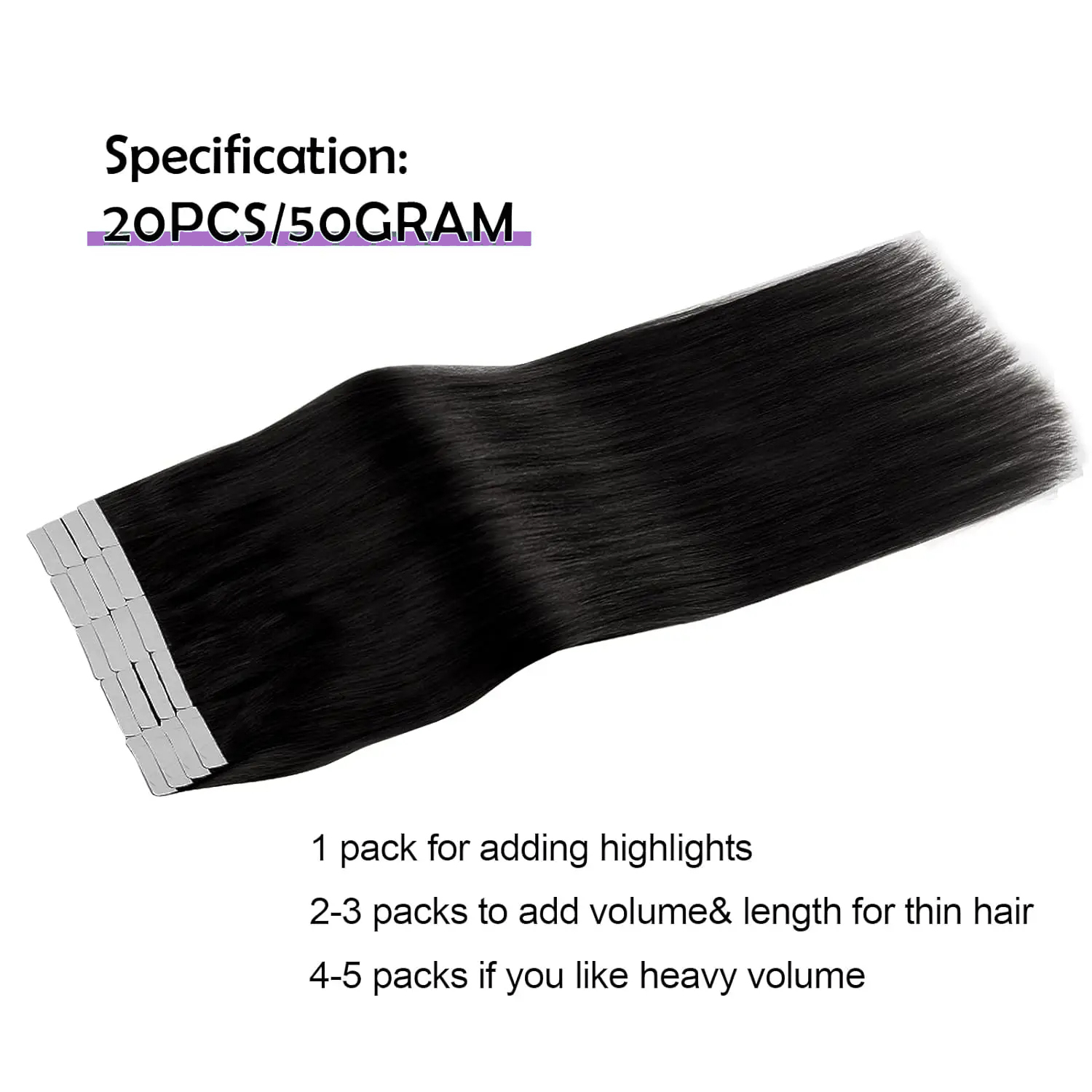 Straight Tape In Hair Extensio - đánh giá và giá Invisible Tape In Extensions Real Hair