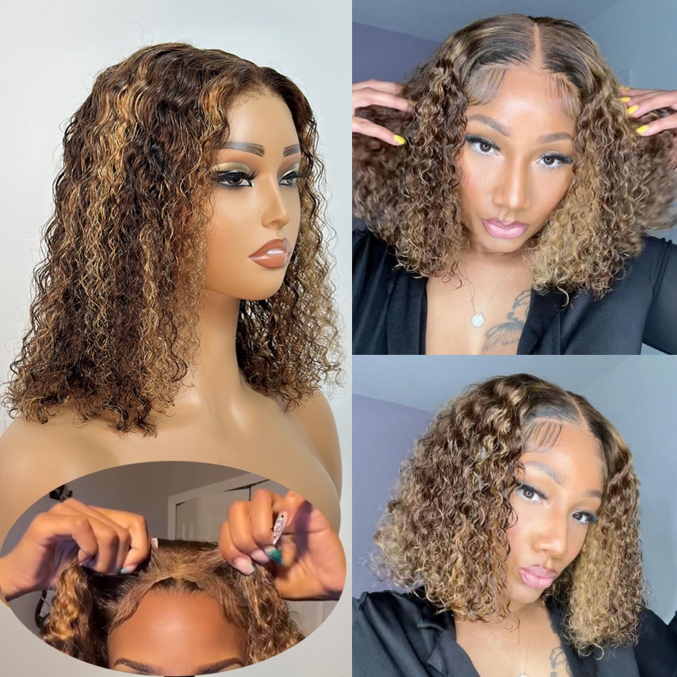 Wear & Go Wig P427 Honey Blond - đánh giá và giá Glueless Wear And Go Human Hair Wig