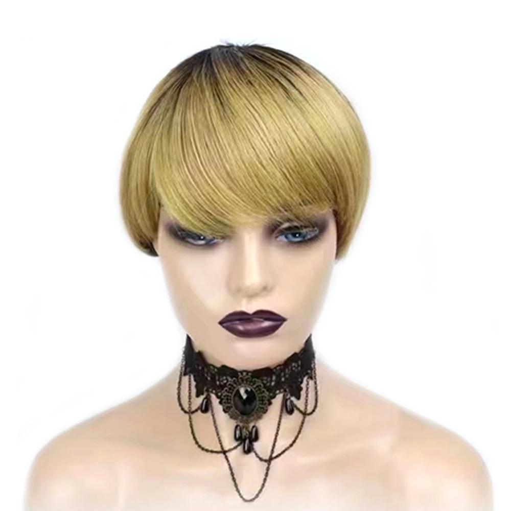 8 Inch Short Remy Hair Wig Bra - đánh giá và giá Short Pixie Cut Wig Human Hair Cheap