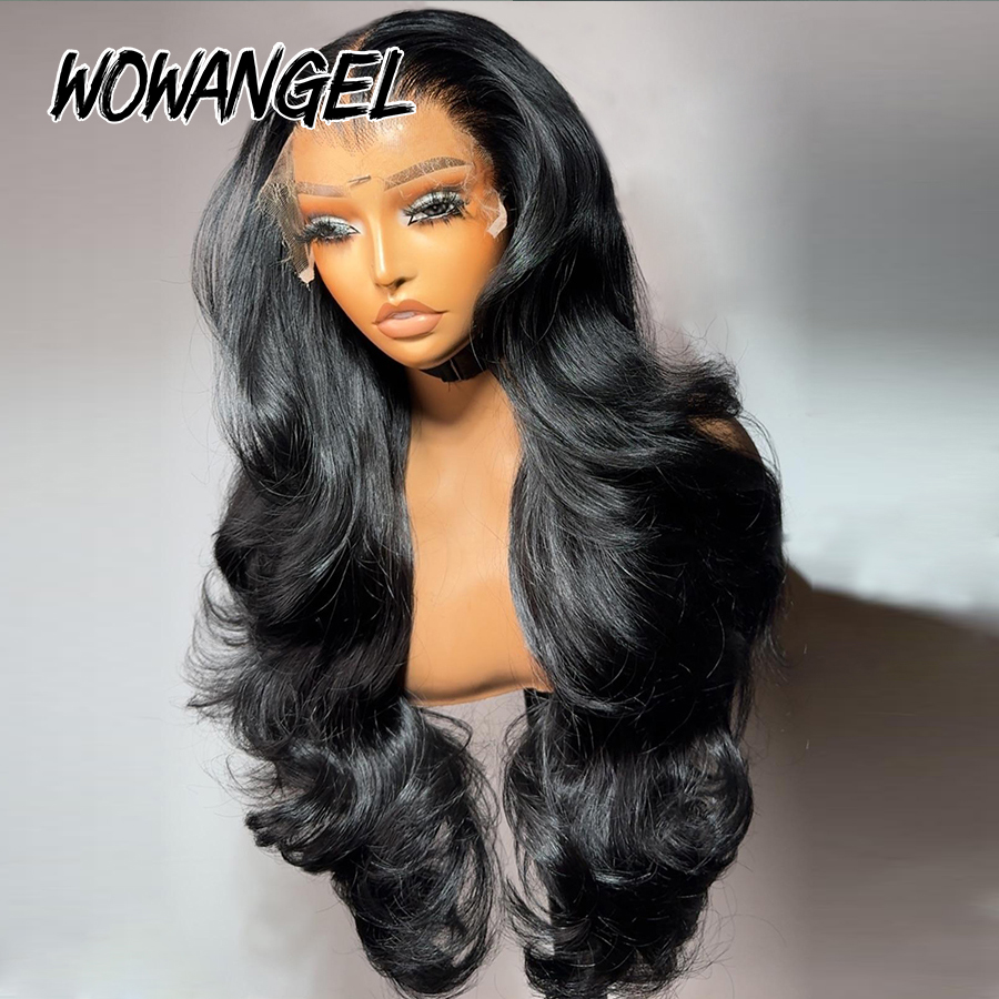 Wow Angel Body Wave Jet Black  - đánh giá và giá Hd Lace Frontal Wig Human Hair Pre Plucked