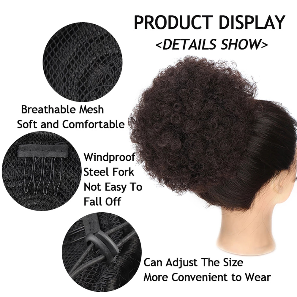 Synthetic 10Inch Big Afro Puff - đánh giá và giá Drawstring Afro Curly Puff Ponytail
