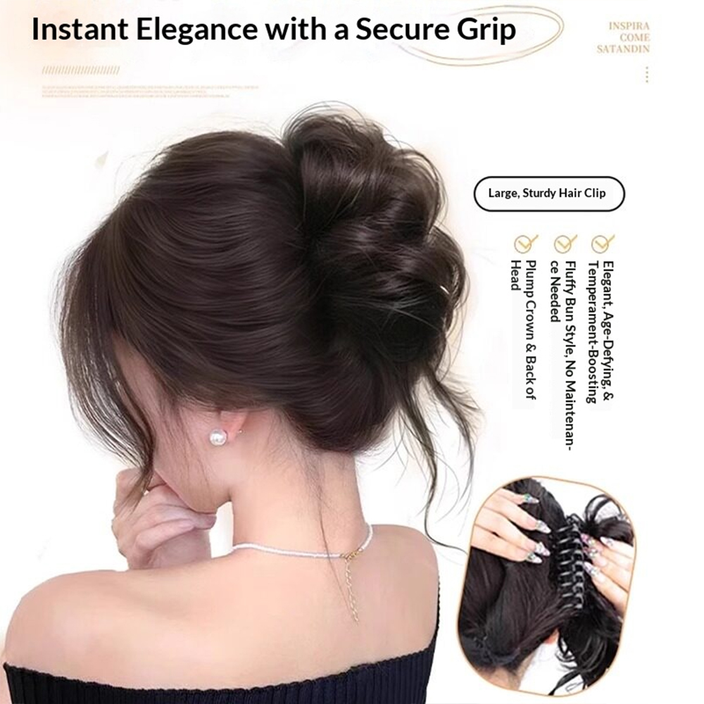 1pc Elegant Chignon Bun Extens - đánh giá và giá Claw Clip Messy Bun Hair Piece